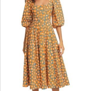 New with Tags Staud Swells Daisy print dress